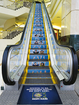 The guerrilla marketing escalator example