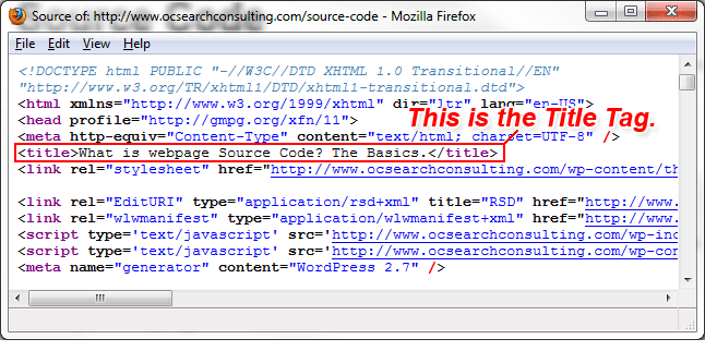 The Title Tag