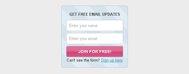 subscribe form example