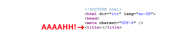 missing title tags